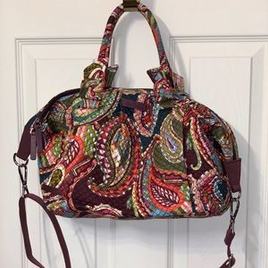 Vera Bradley Hadley Satchel Autumn Leaves